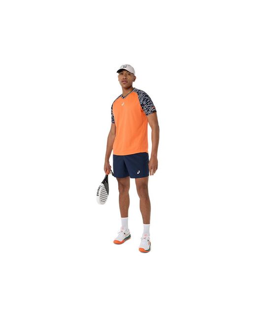 Asics Blue Padel Court Ss Top for men