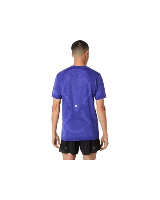 Asics Blue Road Seamless Ss Top for men