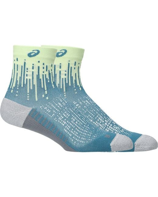 Asics Performance Run Quarter Sock in het Blue voor heren