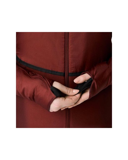 Road Winter Run Jacket Asics en coloris Red
