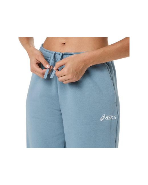 Asics Blue Logo Fleece Pant