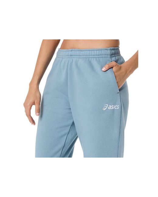 Asics Blue Logo Fleece Pant