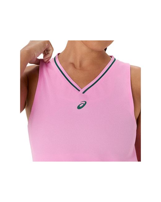 Asics Red Padel Court Sleeveless Top
