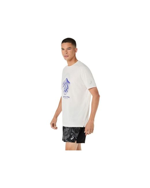 Asics Black Fujitrail Logo Ss Top for men