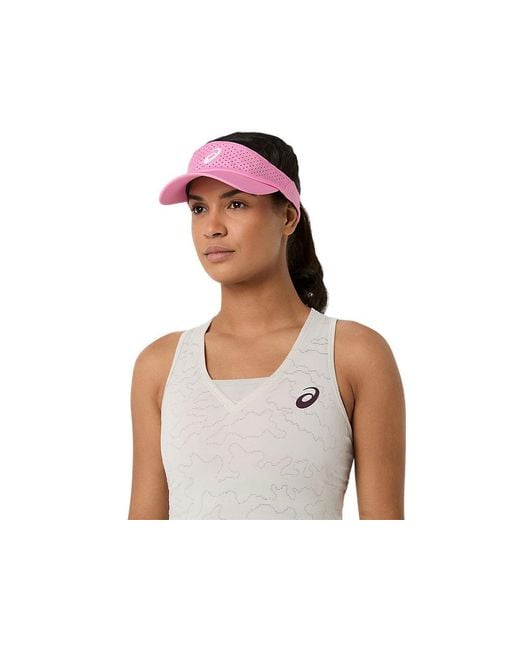 Asics Red Match Jacquard Crop Top