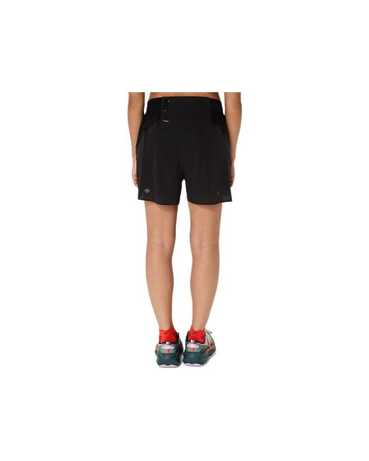 Asics Black Fujitrail Elite Short
