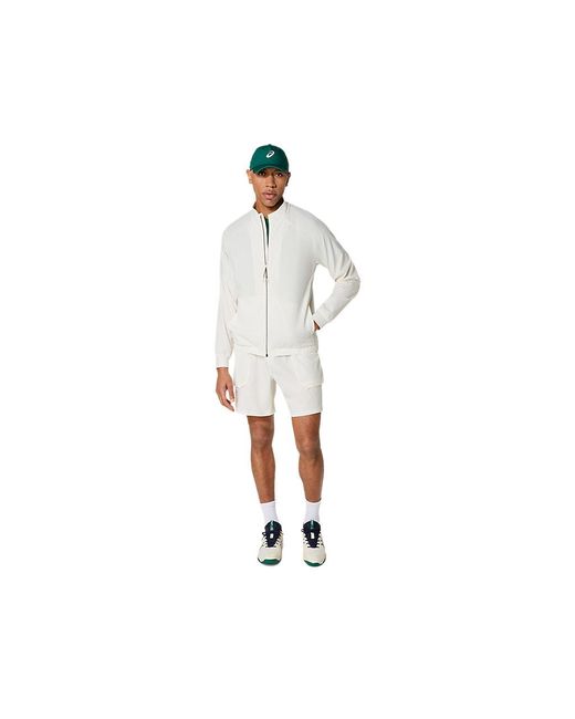 Asics Match Jacket in het White voor heren