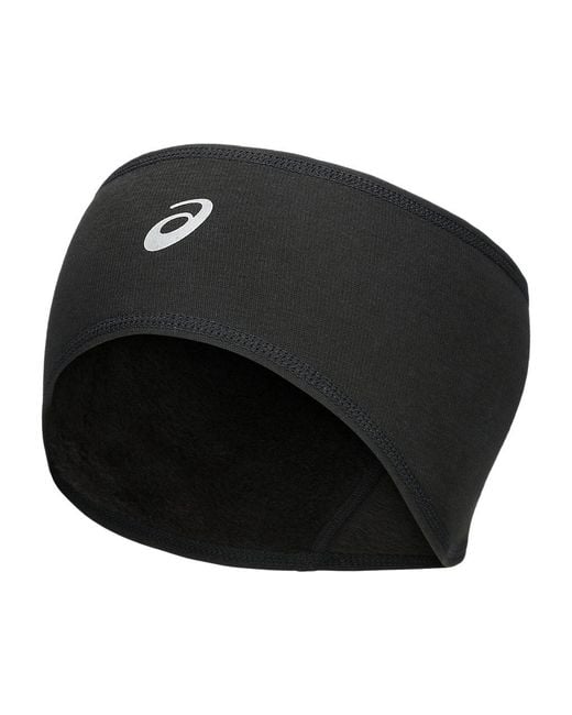 Asics Black Winter Run Ear Warmer for men