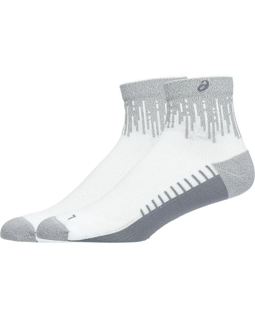 Asics Black Performance Run Quarter Sock for men