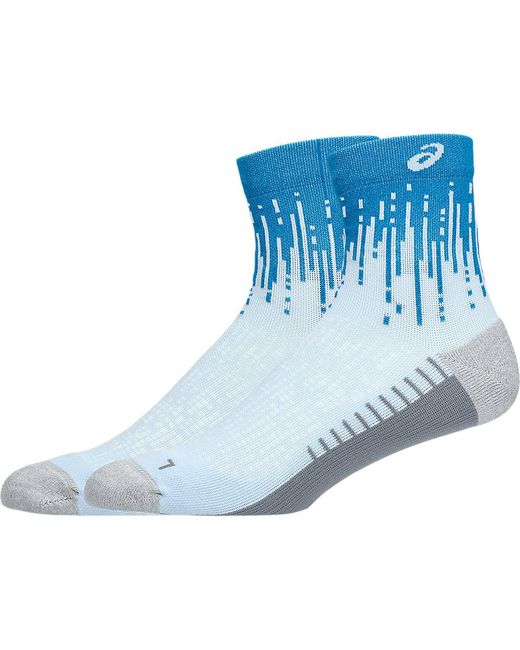 Asics Performance Run Quarter Sock in het Blue voor heren