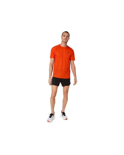 Asics Red Metarun Ss Top for men