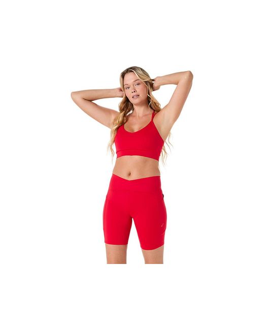 Asics Red Nagino Flex Strappy Bra