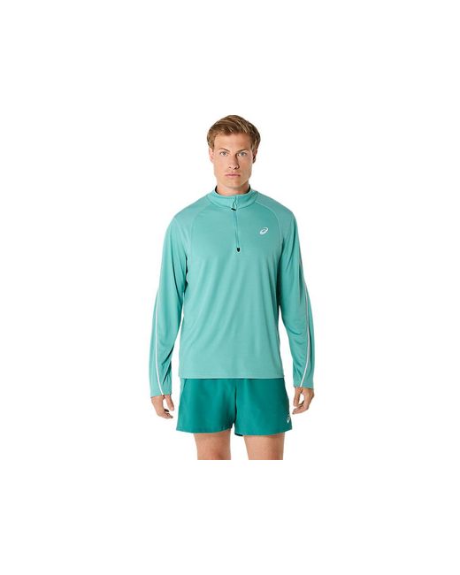 Asics Blue Road Lite-Show 1/2 Zip Top for men