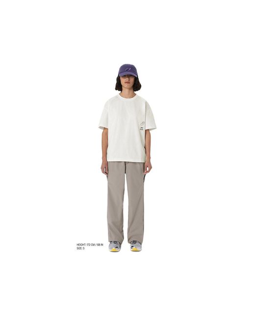 Asics White Graphic Tee for men