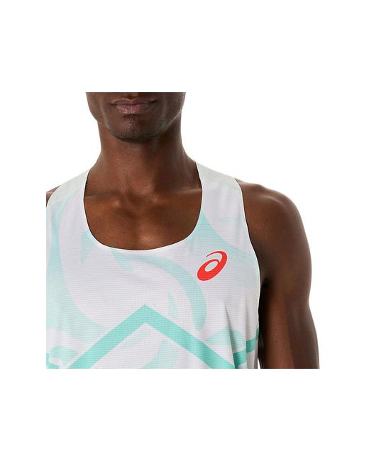 Asics LIGHT KNIT GRAPHIC SINGLET in Black für Herren