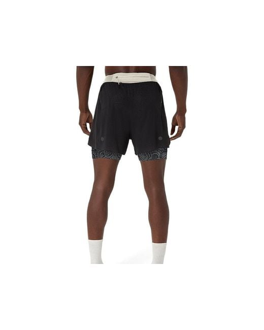 Asics Black Limited Series Metarun 4In 2-N-1 Short for men