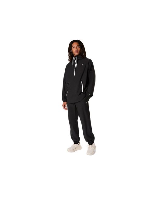 Asics Black Heritage Double Weave Pant for men