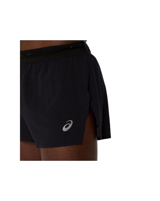 Asics Black Metarun Split Short for men