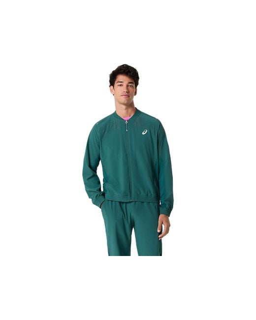 Asics Green Match Jacket for men