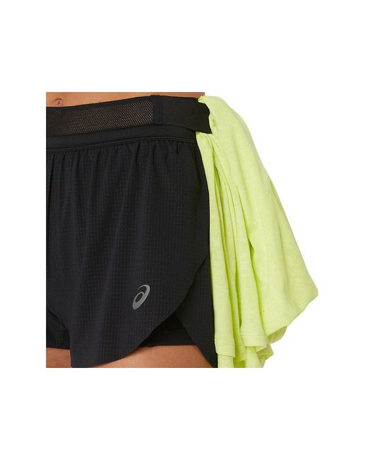 Asics Black Metarun Split Short
