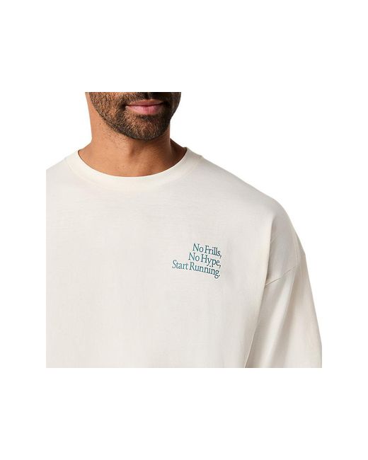 Asics Black Runner Message Graphic Relaxed Tee for men