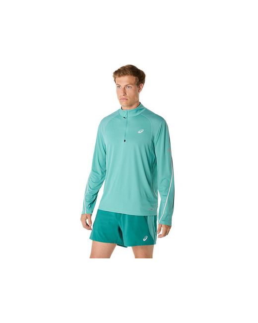 Asics Blue Road Lite-Show 1/2 Zip Top for men