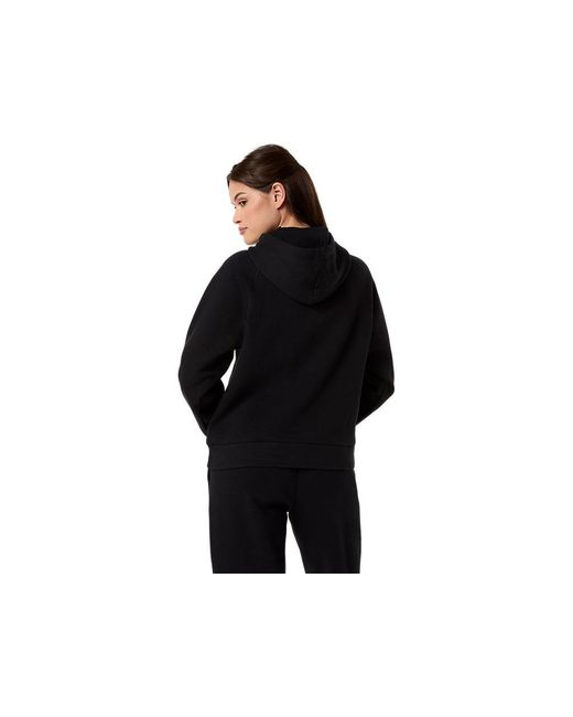 Asics Black Logo Fleece Pullover Hoodie