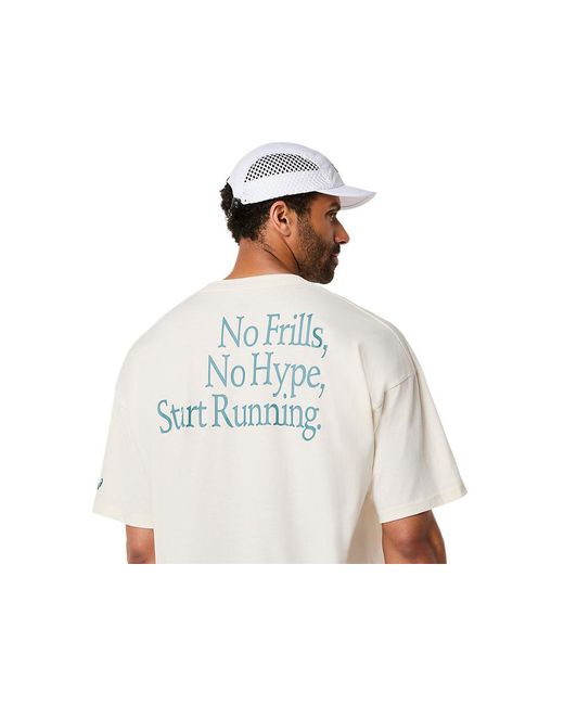 Asics Black Runner Message Graphic Relaxed Tee for men