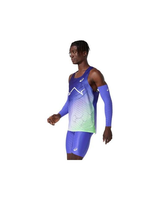 Asics Blue Metaspeed Singlet for men