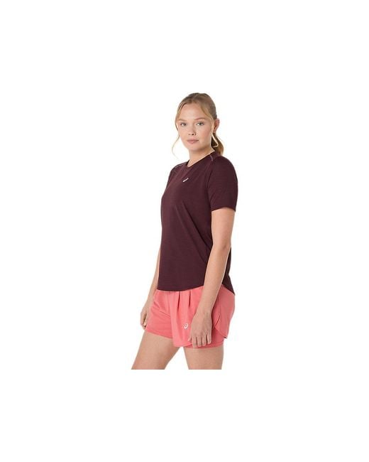 Road Ss Top di Asics in Red