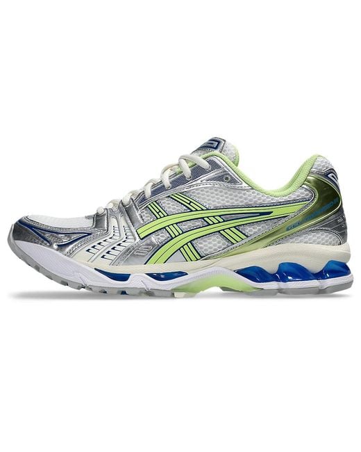 Asics Weiße Limette Grüne Sneakers in Blue für Herren