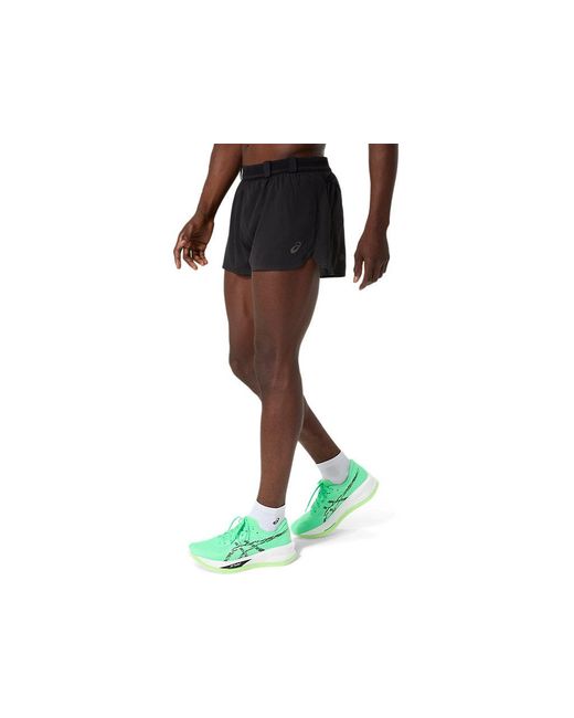 Asics Black Metarun Split Short for men