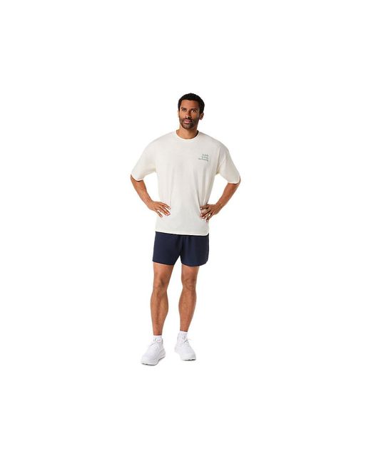 Asics Black Runner Message Graphic Relaxed Tee for men