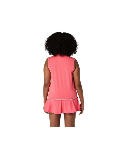 Asics Red Game Sleeveless Top