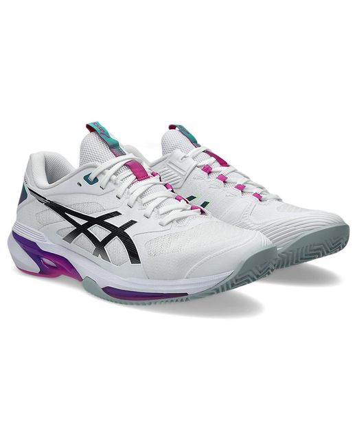 Asics White Solution Speed Ff 4 Clay for men