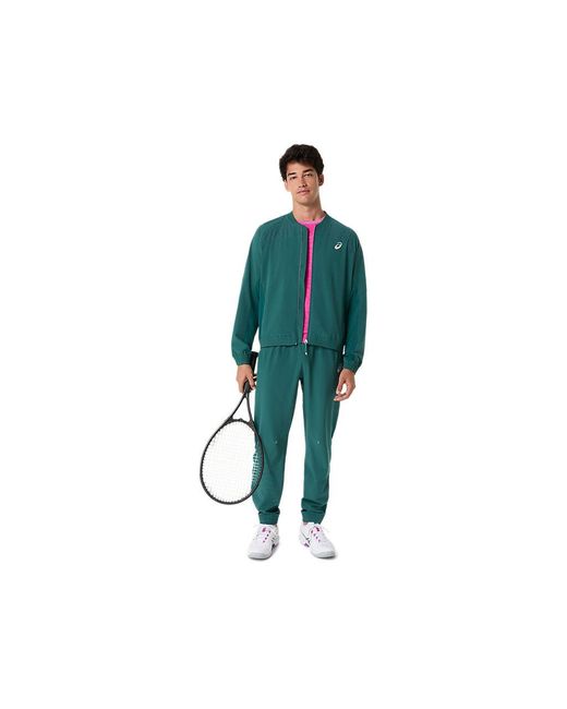 Asics Green Match Jacket for men