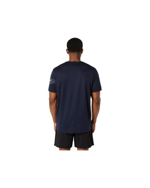 Asics Blue Icon Ss Top for men