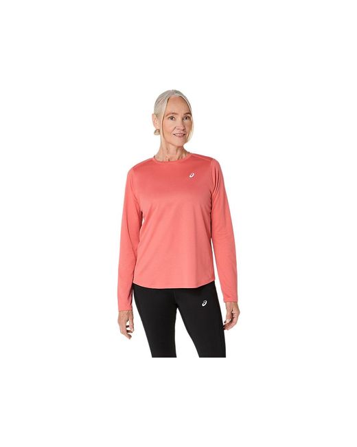 Asics Red CORE LS TOP