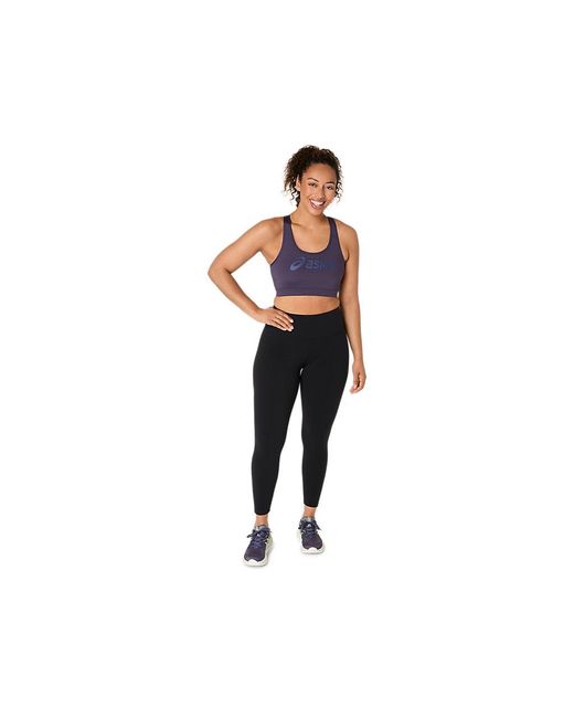 Asics Black Essential Logo Padded Bra