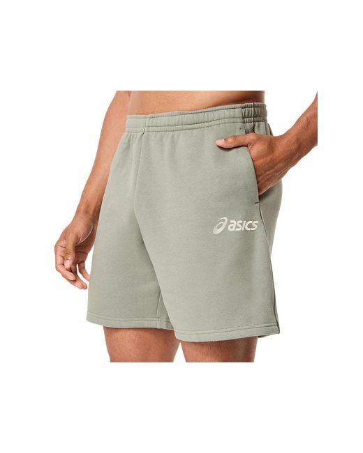 Asics Black Logo Fleece 7In Short for men