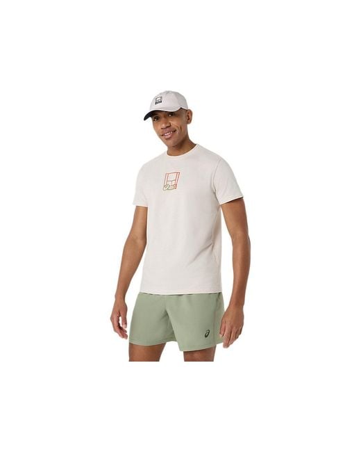 Asics Black Court Core Graphic Tee for men