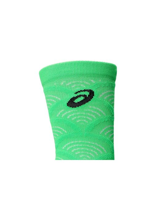 Asics Green Performance Run Crew Sock for men