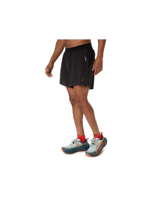 Asics Black Fujitrail Elite Short for men