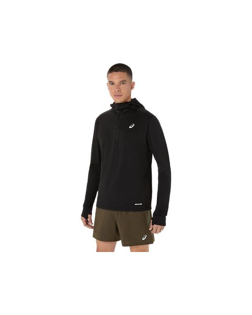 Asics Black Road Winter Ls Hoodie for men