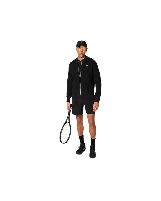 Asics Black Match Jacket Night Energy for men