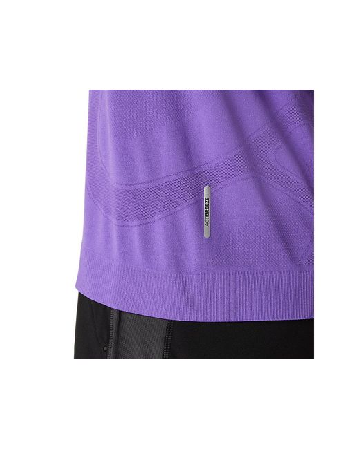 Asics ROAD SEAMLESS SS TOP in Purple für Herren