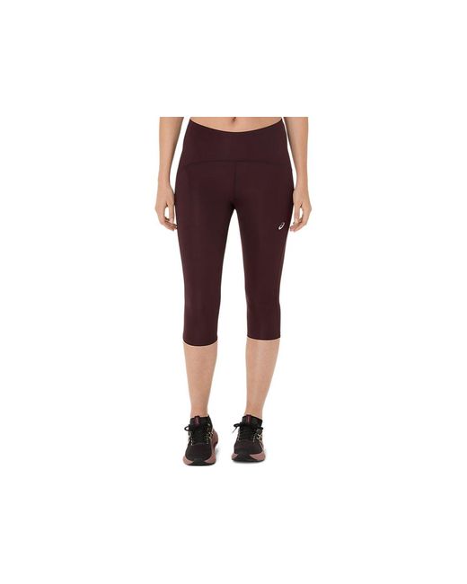 Asics Road High Waist Capri Tight in het Black