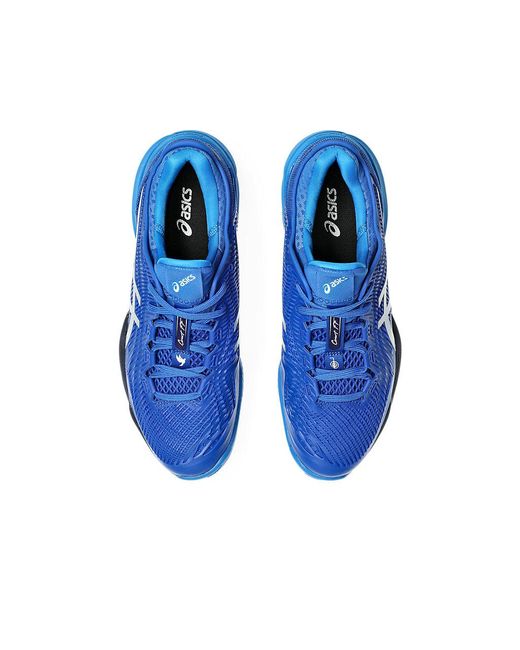 Court Ff 3 Novak Clay di Asics in Blue da Uomo