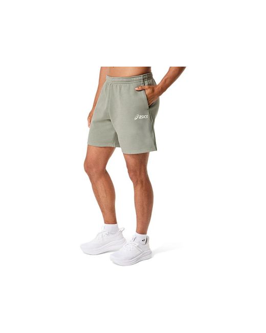 Asics Black Logo Fleece 7In Short for men