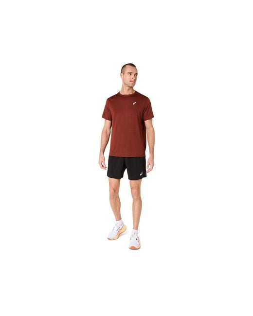 Asics Core Ss Top in het Red voor heren